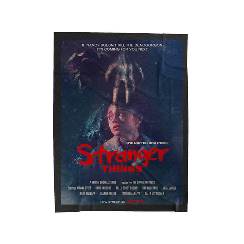 Stranger Things New Movie Velveteen Blanket