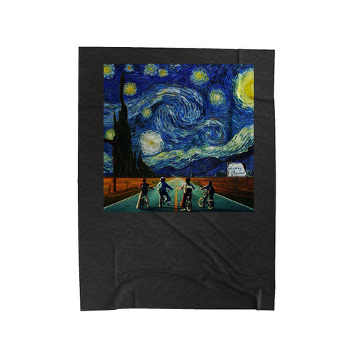 Stranger Things Starry Night Demogorgon Eleven Steve Velveteen Blanket