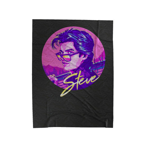 Stranger Things Steve 1 Velveteen Blanket