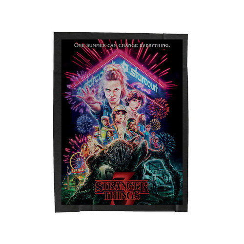 Stranger Things Summer Of 85 Plakat Velveteen Blanket