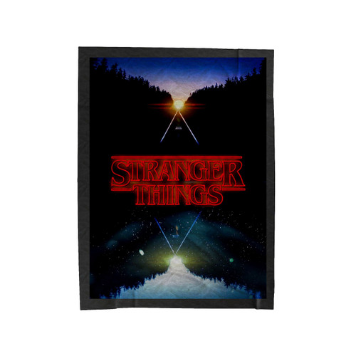 Stranger Things Sunset Velveteen Blanket