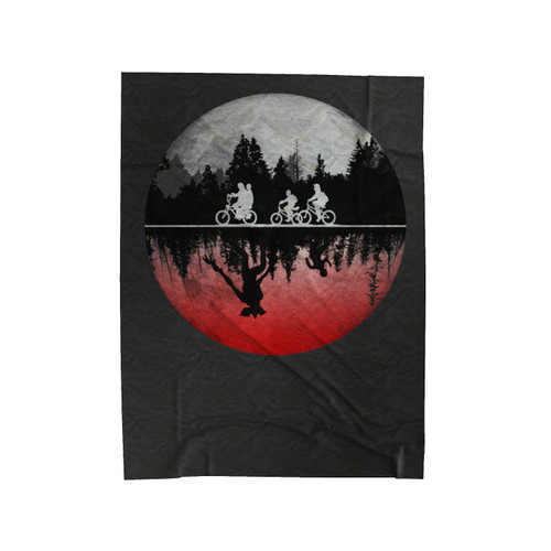 Stranger Things The Upside Down 1 Velveteen Blanket