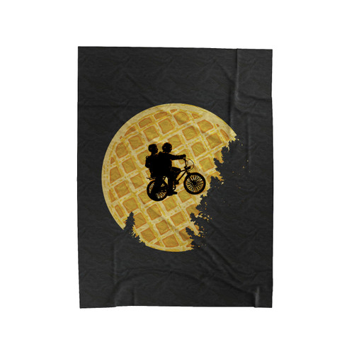 Stranger Things Waffle Moon Velveteen Blanket