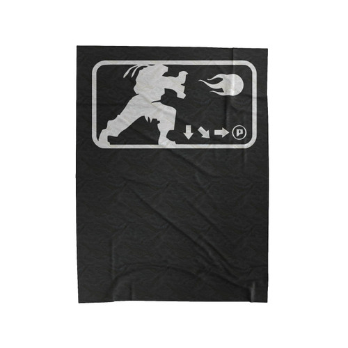 Street Fighter Fireball Video Game Velveteen Blanket