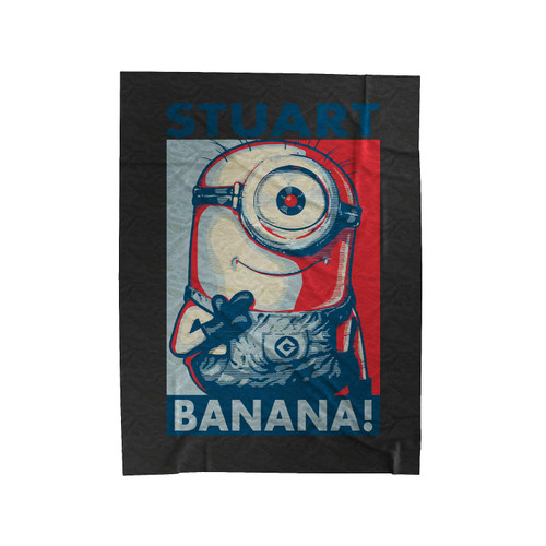 Stuart Minions Banana Art Velveteen Blanket