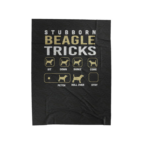 Stubborn Beagle Funny Beagle Puppy Gift Velveteen Blanket