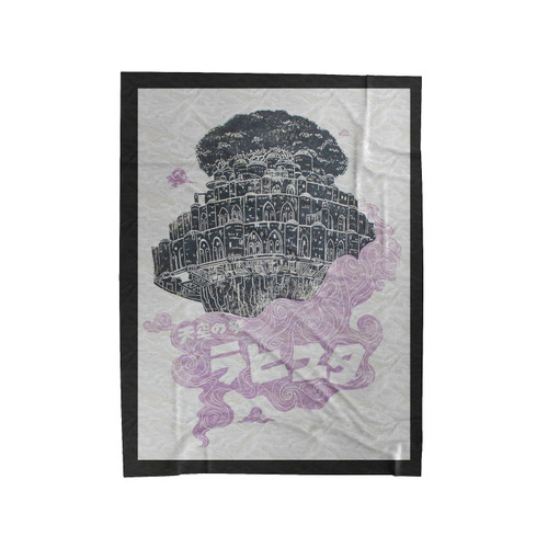 Studio Ghibli Castle In The Sky Velveteen Blanket
