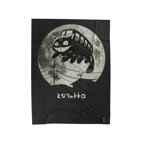 Studio Ghibli Catbus Moon Velveteen Blanket