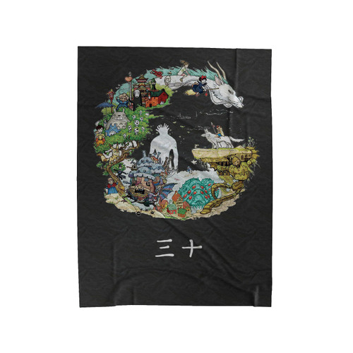 Studio Ghibli Hayao Miyazaki Anime Velveteen Blanket