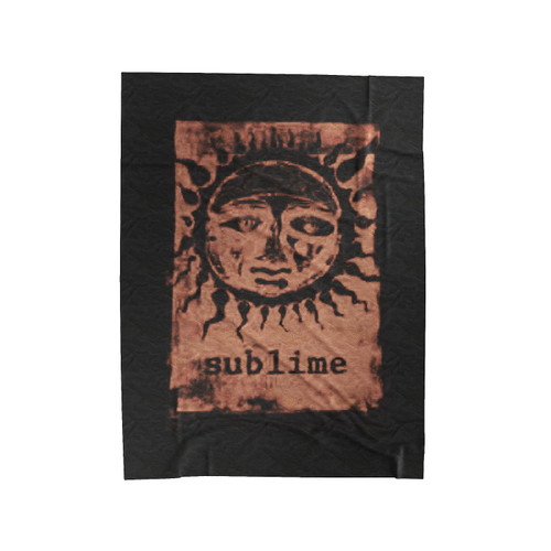 Sublime Orange Sun Glow Velveteen Blanket