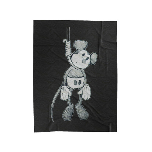 Suicide Mouse Mickey Hanging Disney Velveteen Blanket