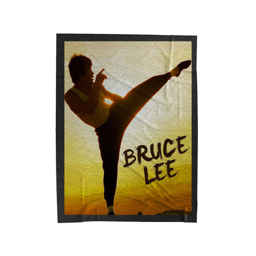 Sunrise With Bruce Lee Velveteen Blanket