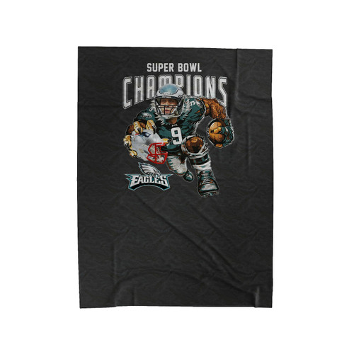 Super Bowl 52 Champions Nick Foles Philadelphia Eagles Velveteen Blanket
