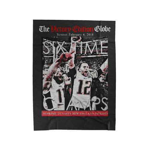 Super Bowl 53 Tom Brady Special Edition New England Velveteen Blanket