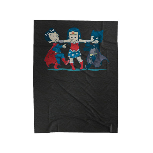 Super Childish Tee Girl Power Cute Superheros Comics Wonder Velveteen Blanket