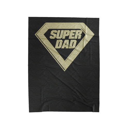 Super Dad Fathers Day Superhero Dad 3 Velveteen Blanket