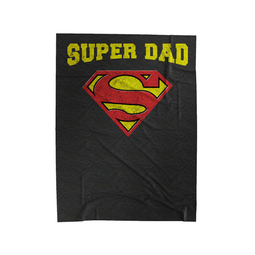 Super Dad Superhero Velveteen Blanket