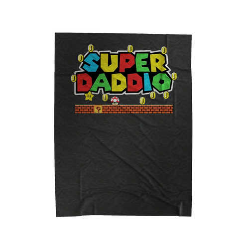 Super Daddio Fathers Day Dad Velveteen Blanket