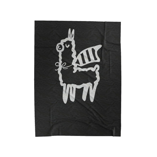 Super Llama From South America Spit Animal Velveteen Blanket