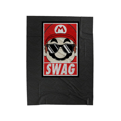 Super Mario Bros Swag Luigi Retro Game 90's Gaming Velveteen Blanket