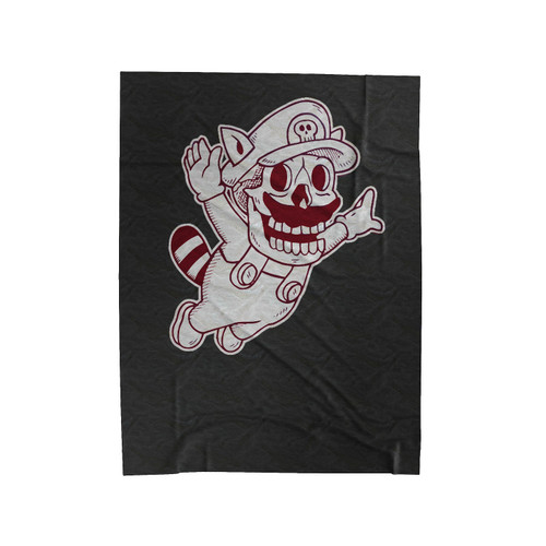 Super Mario Skull Velveteen Blanket
