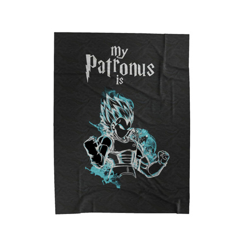 Super Saiyan My Patronus Is Vegeta Velveteen Blanket