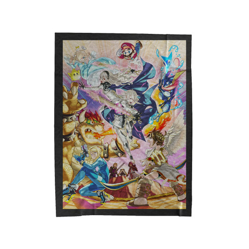 Super Smash Bros Nintendo Velveteen Blanket
