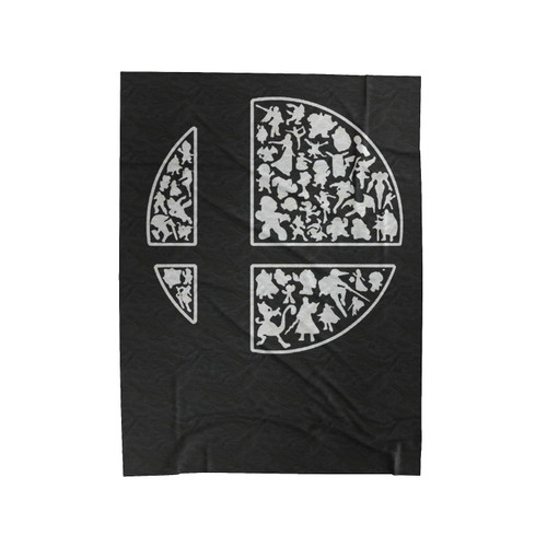 Super Smash Brother All Characters Velveteen Blanket