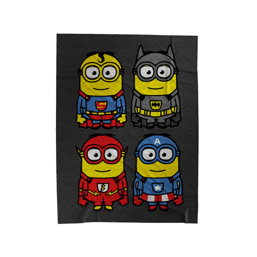 Superhero Minions Velveteen Blanket