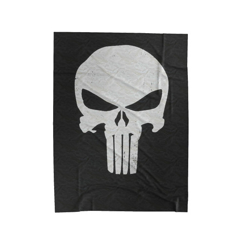 Superhero Punisher Skull Velveteen Blanket