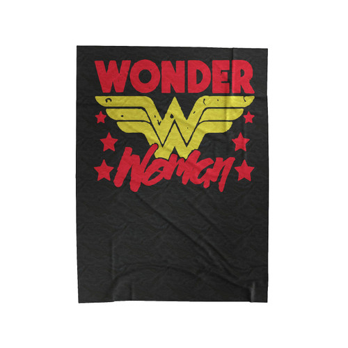 Superhero Wonder Woman Logo Velveteen Blanket