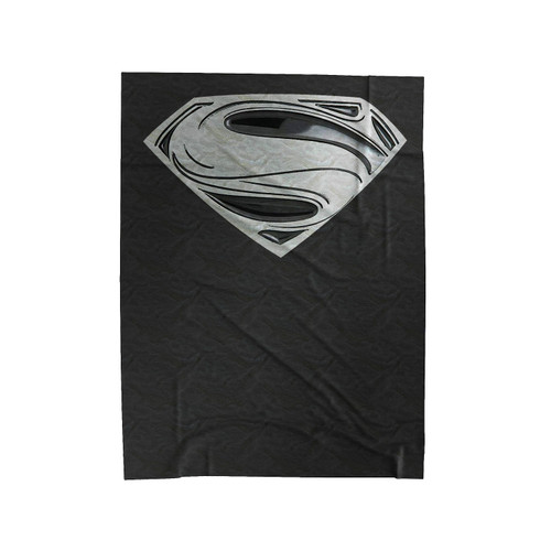 Superman Man Of Steel Logo Velveteen Blanket