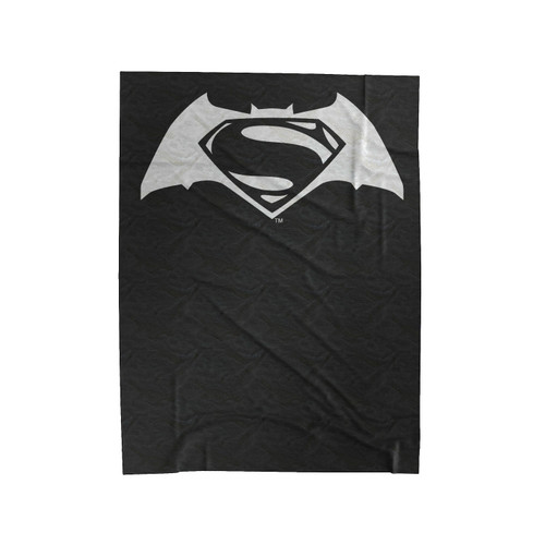 Superman Vs Batman Logo Velveteen Blanket