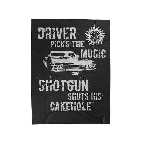Supernatural Driver Picks The Music Velveteen Blanket
