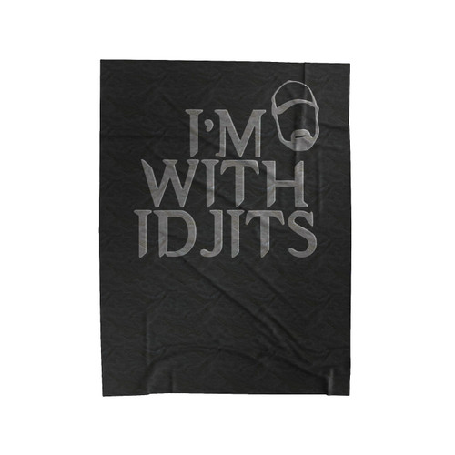 Supernatural I'm With Idjits Velveteen Blanket