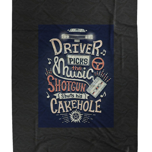 Supernatural Logo Funny Velveteen Blanket