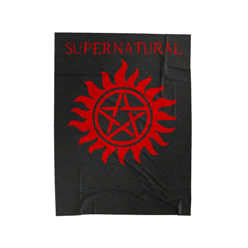 Supernatural Pentagram Logo Velveteen Blanket