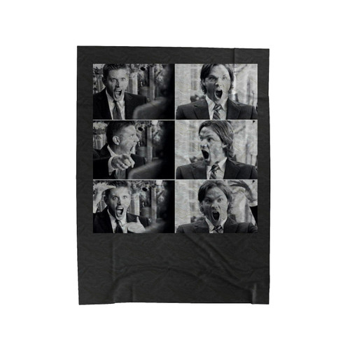 Supernatural Sam And Dean Winchester Velveteen Blanket