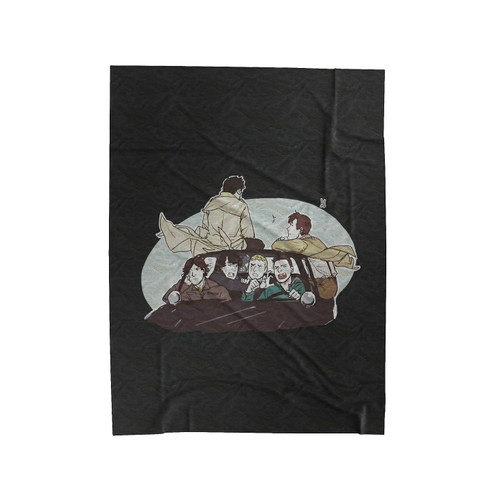 Superwholock Supernatural Doctor Who Velveteen Blanket