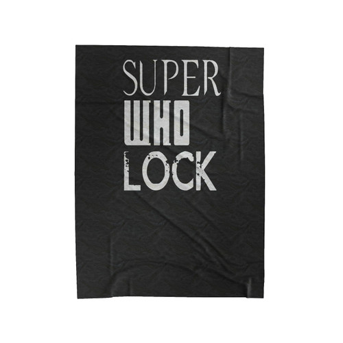 Superwholock Supernatural Doctor Who Sherlock Velveteen Blanket