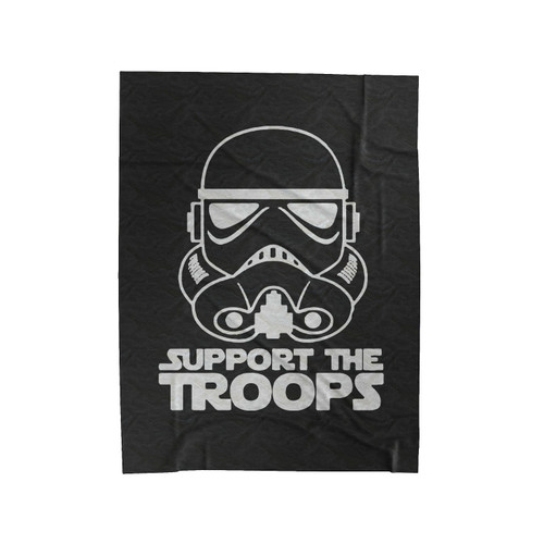 Support The Troops Velveteen Blanket
