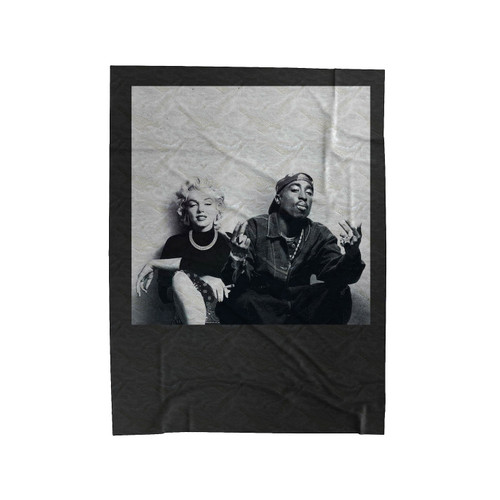 Supreme Legends Marilyn Monroe Tupac Shakur Velveteen Blanket