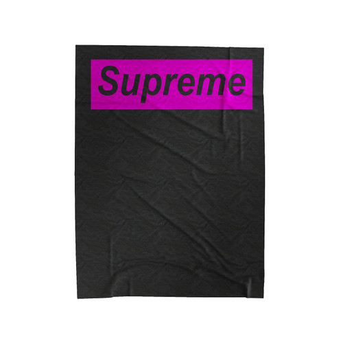 Supreme Pink Logo Velveteen Blanket