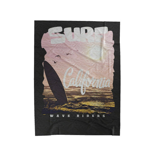 Surf California Velveteen Blanket