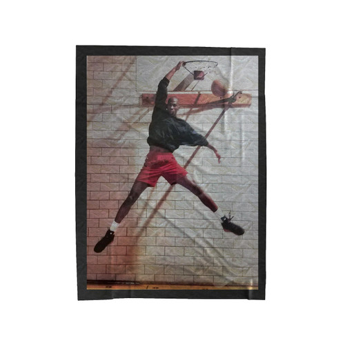 Sweet Vintage Framed Basket Ball Velveteen Blanket