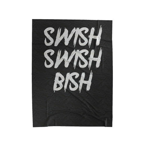 Swish Swish Bish Velveteen Blanket