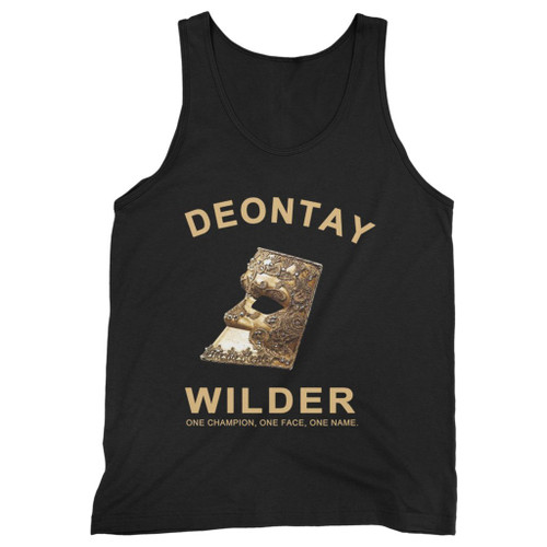 Our cotton deontay wilder one champion face and name men tank top is perfect for those intense workouts in the gym, at practice or pickup games.
