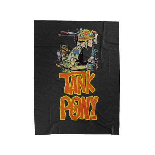 Tank Girl Charlie Don't Surf Kangaroo Velveteen Blanket