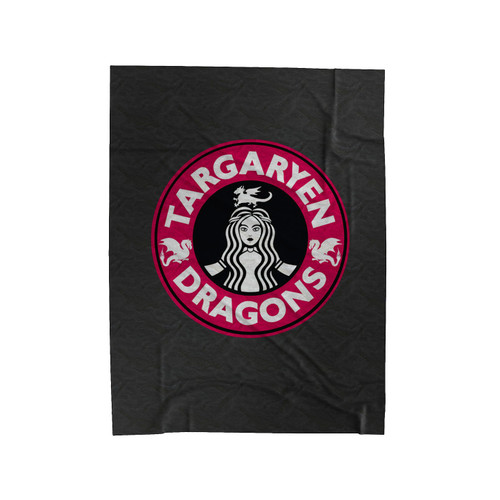 Targayen Dragons Logo Velveteen Blanket
