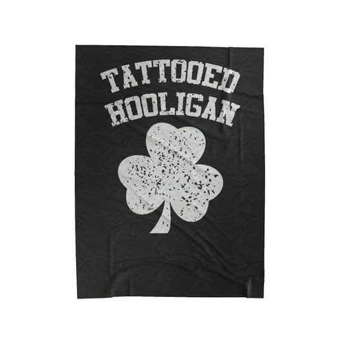 Tattooed Hooligan St. Patrick's Day Velveteen Blanket